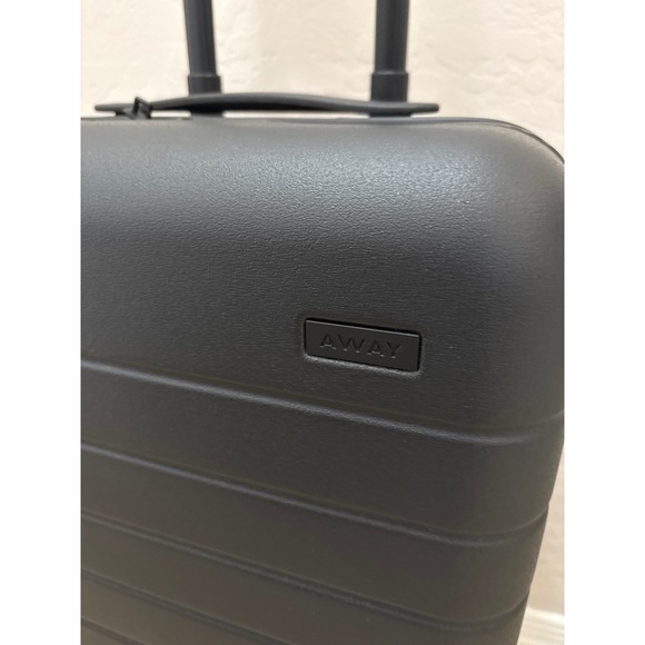 AWAY Carry-On Suitcase Black Hard Shell Spinner Luggage TSA Lock Cabin Bag - Picture 2 of 6